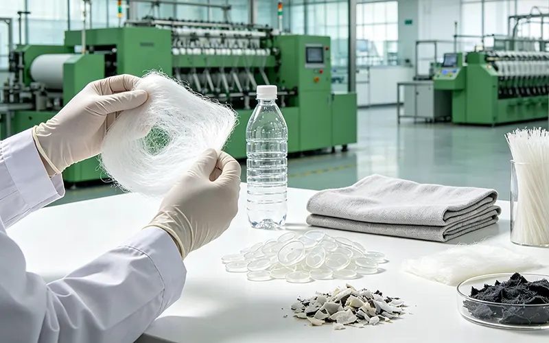 Recycled Eco-Friendly Polyester Fiber Hits Full-Scale Production