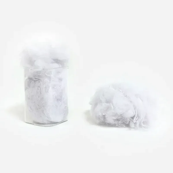 Recycled Eco-Friendly Polyester Staple Fiber (Raw White)