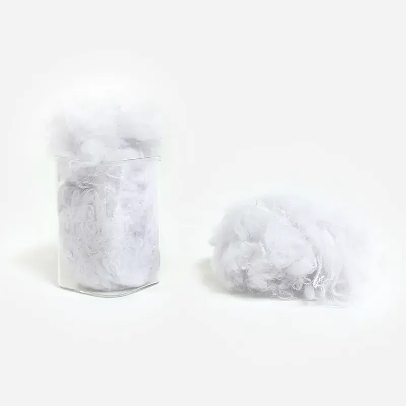 Recycled Eco-Friendly Polyester Staple Fiber (Raw White)