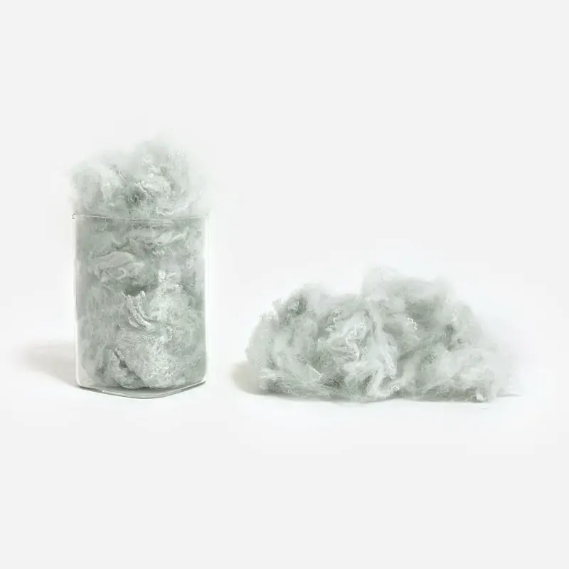 Recycled Eco-Friendly Polyester Staple Fiber (Raw White)