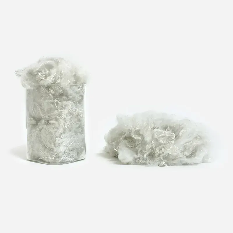Recycled Eco-Friendly Polyester Staple Fiber (Raw White)