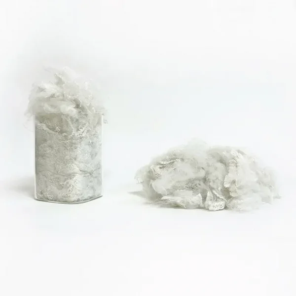 Recycled Eco-Friendly Polyester Staple Fiber (Raw White)