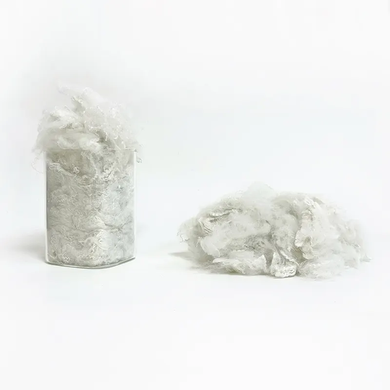 Recycled Eco-Friendly Polyester Staple Fiber (Raw White)