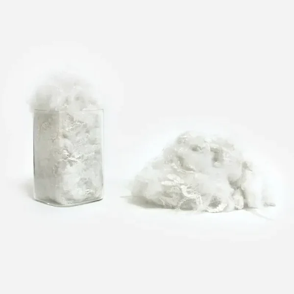 Recycled Eco-Friendly Polyester Staple Fiber (Raw White)