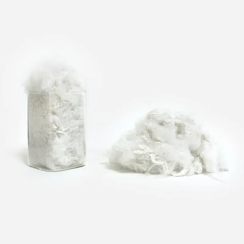 Recycled Eco-Friendly Polyester Staple Fiber (Raw White)